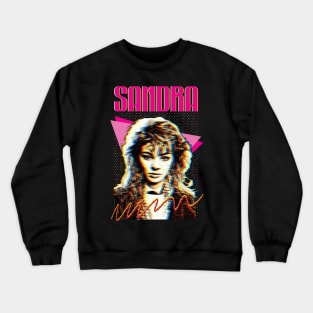 Sandra Cretu -- 80s Retro Fan Art Design Crewneck Sweatshirt